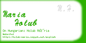 maria holub business card